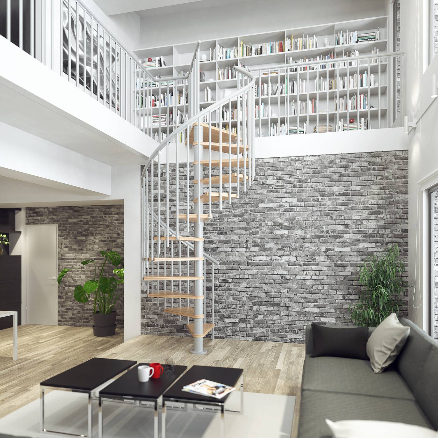 Spiraltrappa Dolle Montréal Bok Oljad Classic 4