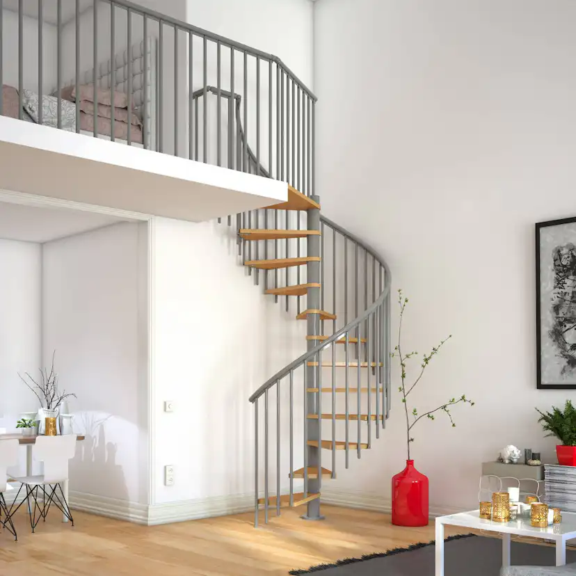 Spiraltrappa Dolle Montréal Ek Vit Oljad Classic 4