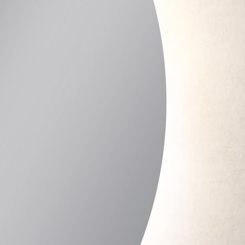 Spegel Vidi Moon Rund med LED-belysning