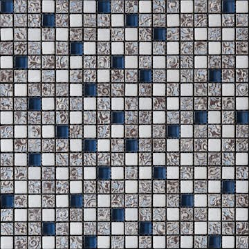 Mosaik Tenfors Orient Blue 1,5x1,5 cm