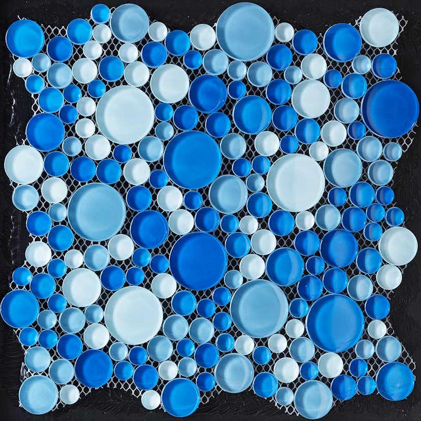 Mosaik Tenfors Splash Blue 30x30 cm