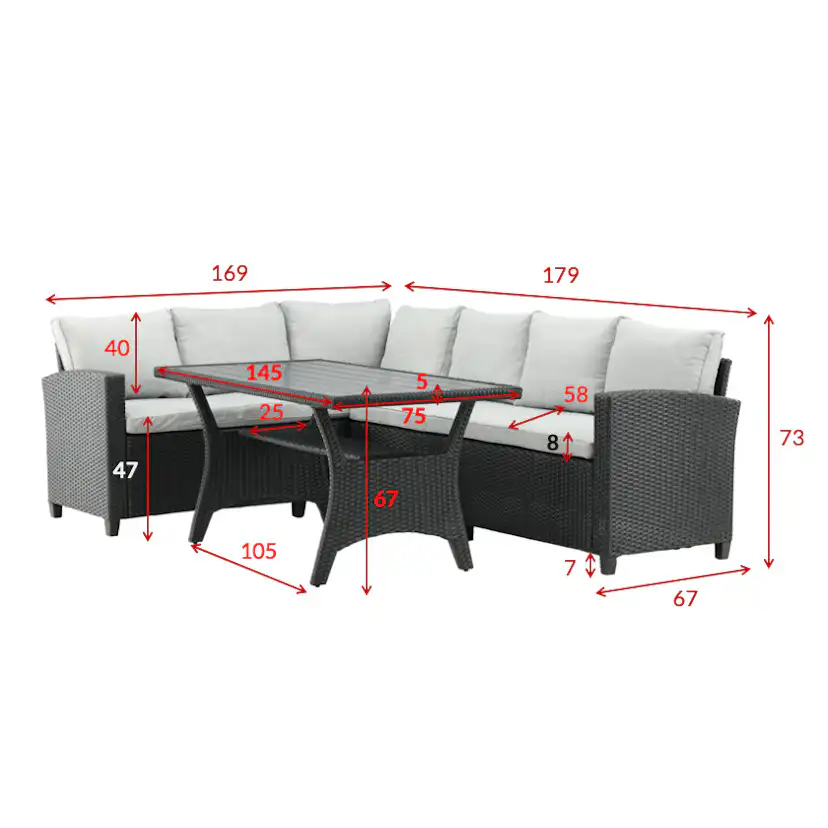 Soffgrupp Venture Home Bentwood Utomhus