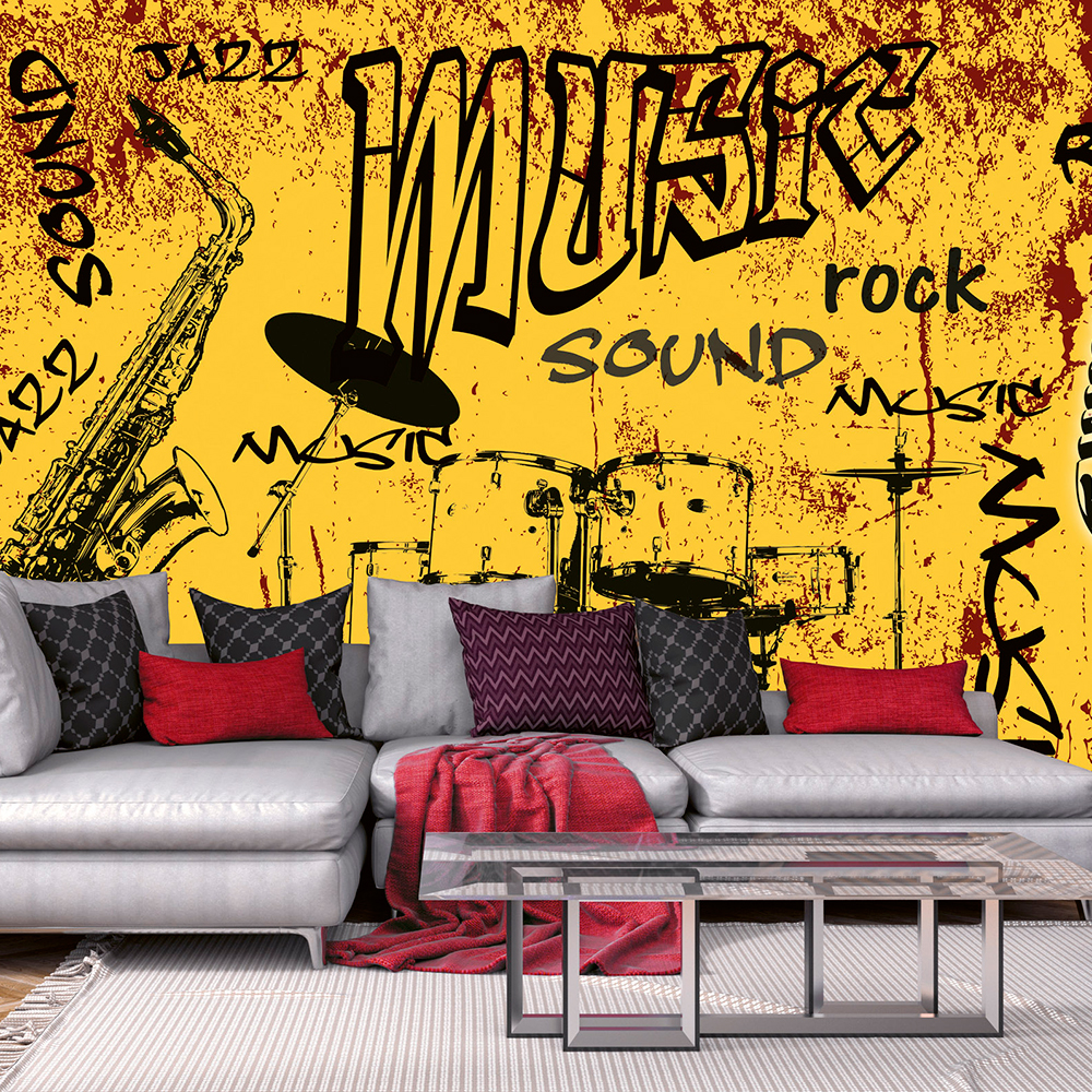 Tapet Dimex Music Orange