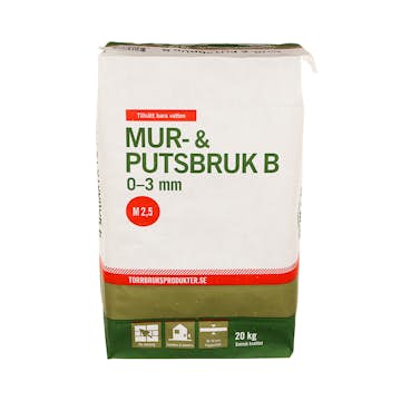 Mur & Putsbruk B Torrbruksprodukter 20 kg