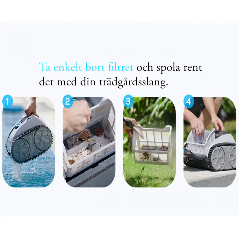 Poolrobot Lyfco Piraya Batteridriven Väggående