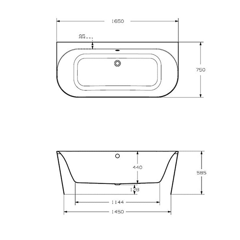 Badkar Strømberg Nino BTW Lucite