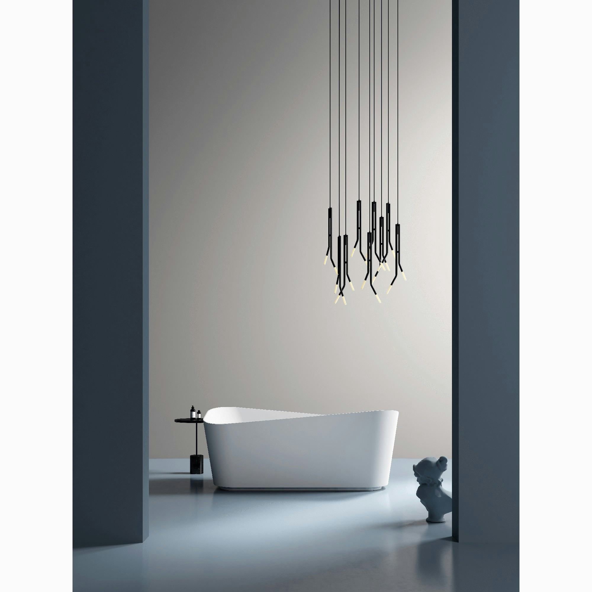 Badkar NOURK Bend Fristående 1700 mm