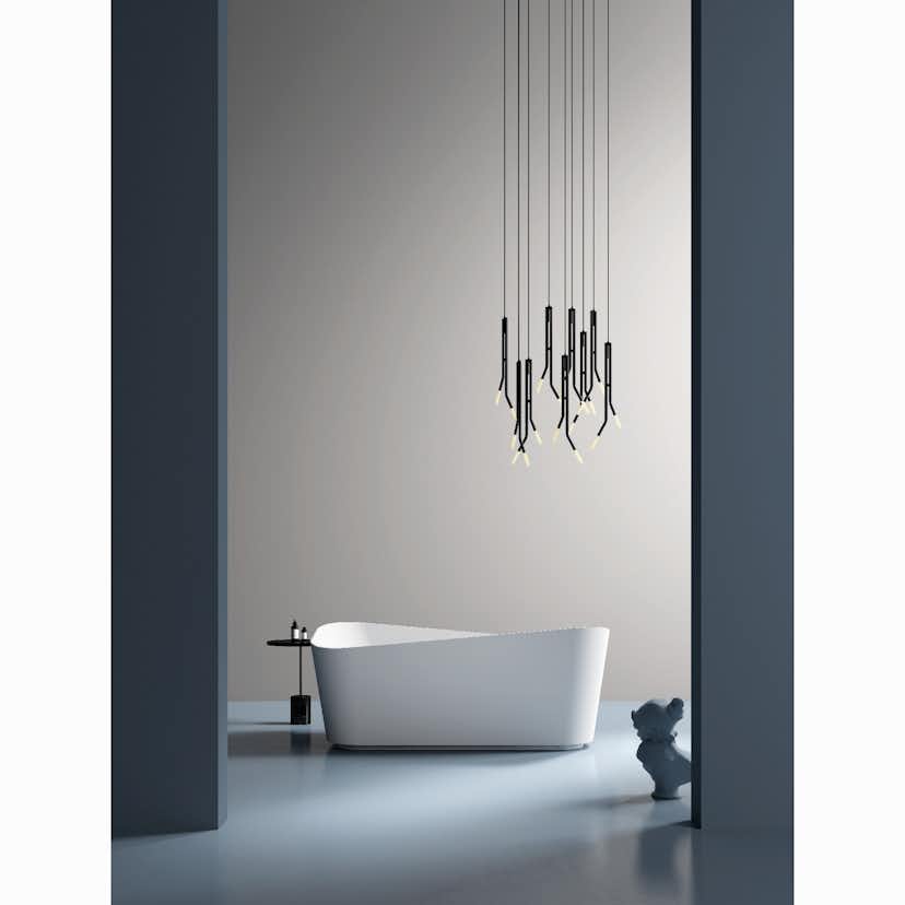 Badkar NOURK Bend Fristående 1700 mm