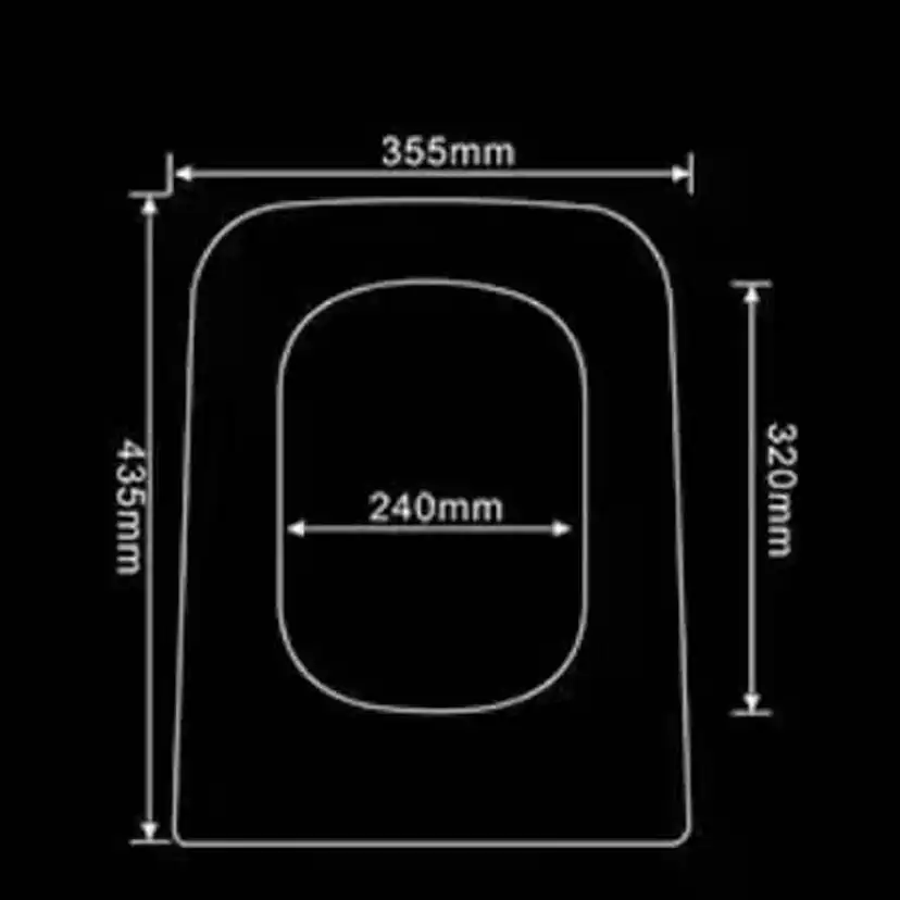 Toalettsits NOURK Moon Mjukstängande Hårdsits