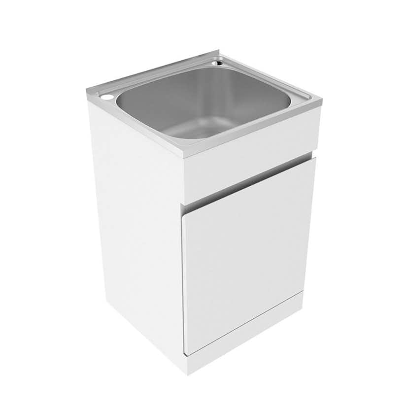 Tvättbänk Nordic Tech NTB6 Bänkskåp för Tvättstuga med Lådor Vit