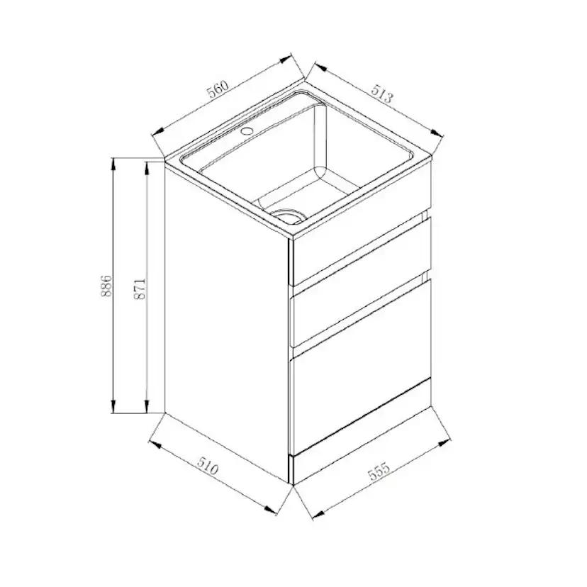 Tvättbänk Nordic Tech NTB 5 med Köksblandare Damixa Space