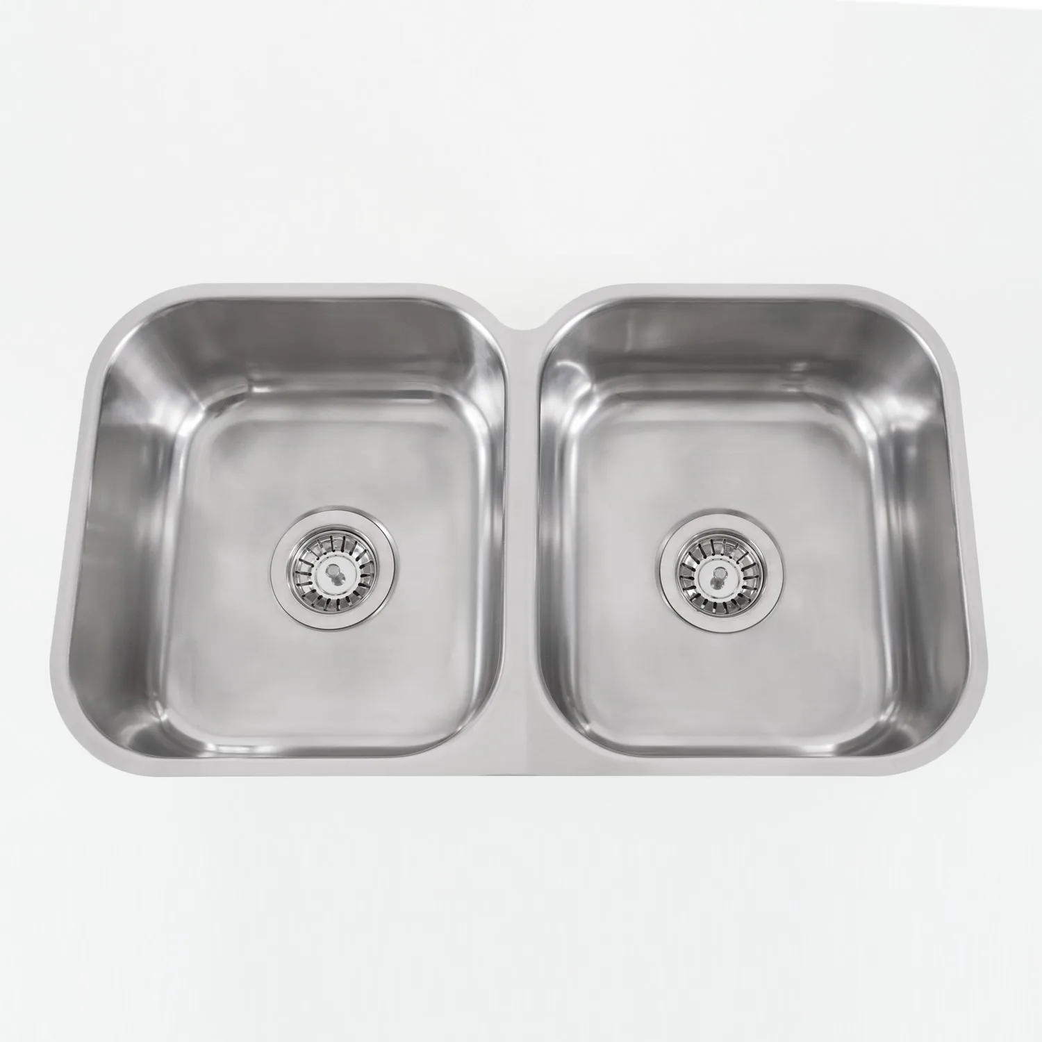 Diskho Nordic Tech NU-Serien Rostfri Dubbel med Korgventil & Vattenlås