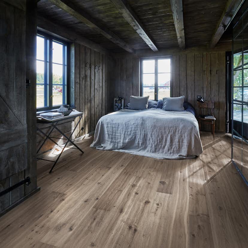 Parkettgolv Kährs Ydre Gråbrun Naturoljad Ek 1-Stav