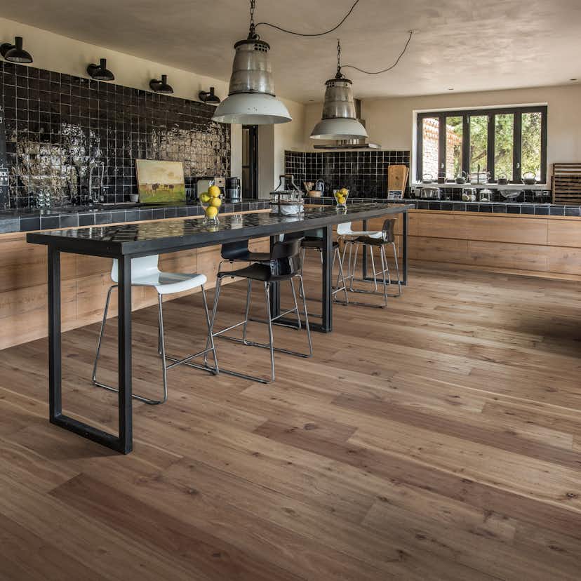 Parkettgolv Kährs Ydre Gråbrun Naturoljad Ek 1-Stav