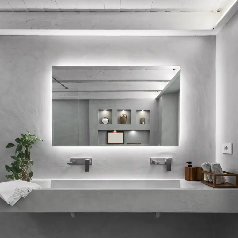 Spegel Vidi Oblong med LED-belysning