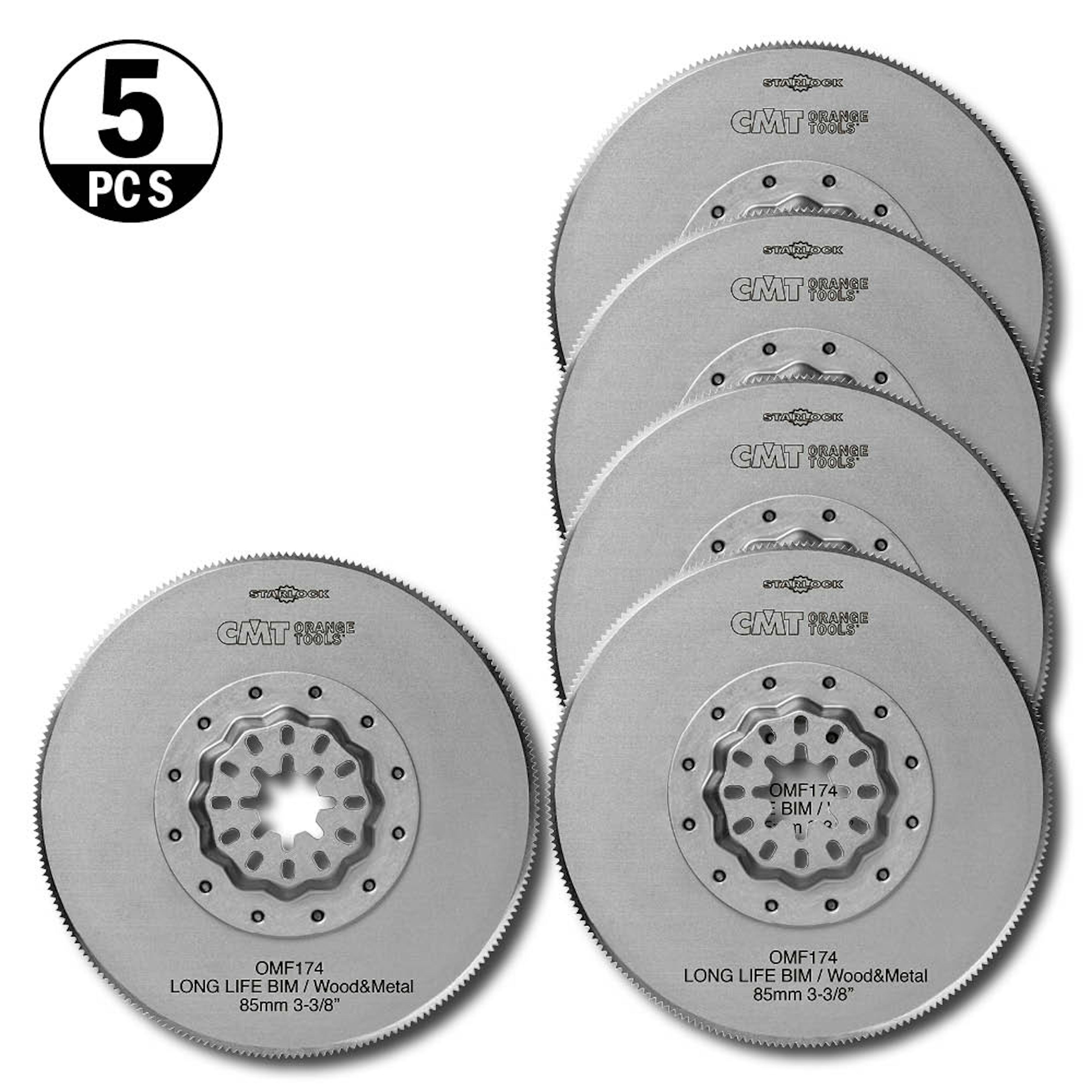 Starlock CMT Orange Tools Ø85mm BIM Trä/metall 5 st