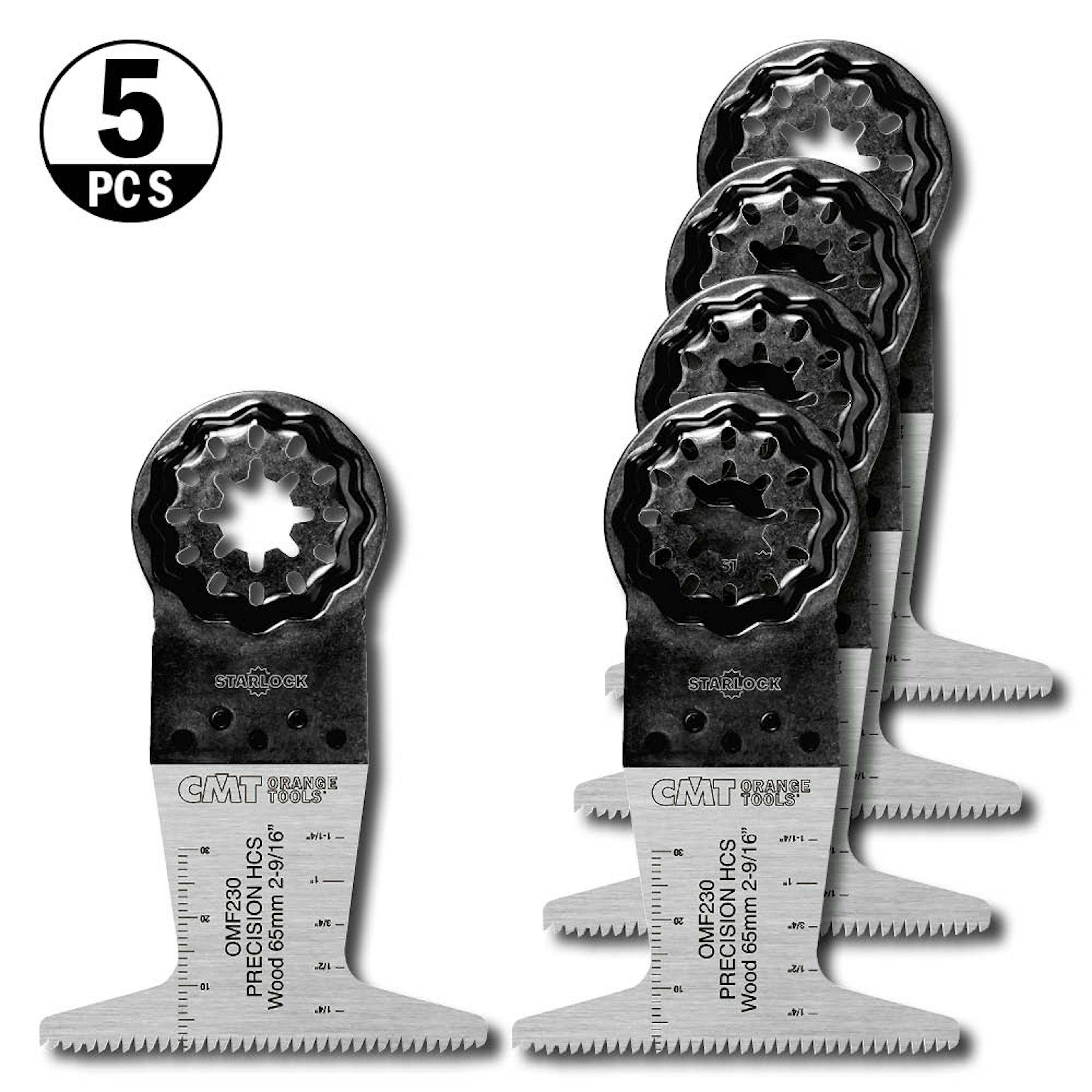 Starlock CMT Orange Tools 65x50mm BIM Trä 5 st OMF230-X5