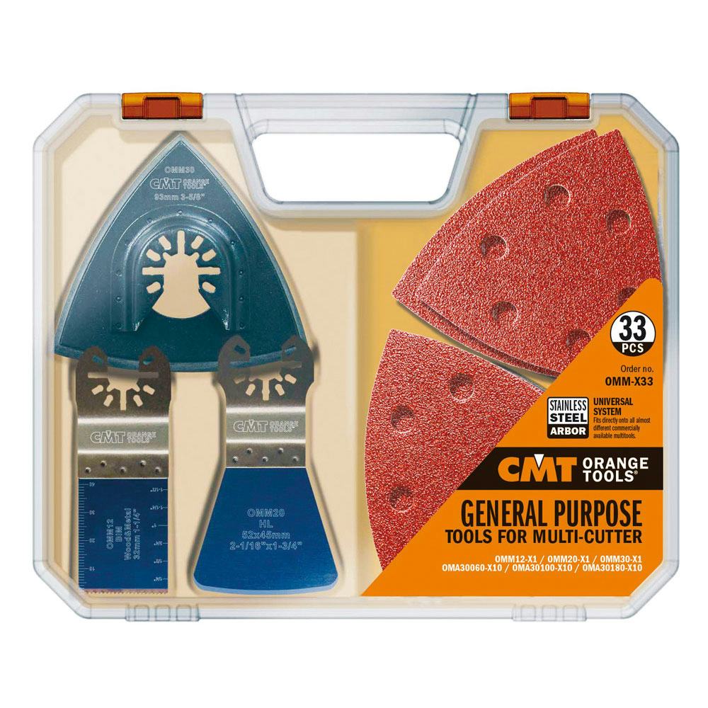 Multiverktyg CMT Orange Tools Slip & Sågset 33 delar