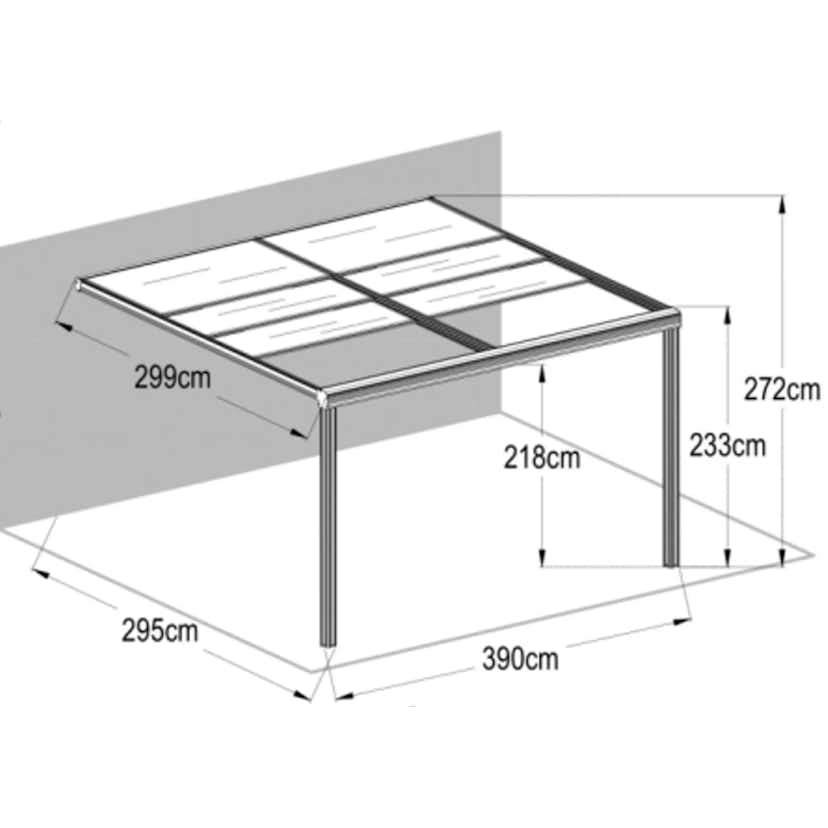Veranda Metalcraft 12m² Skjutbart Altantak