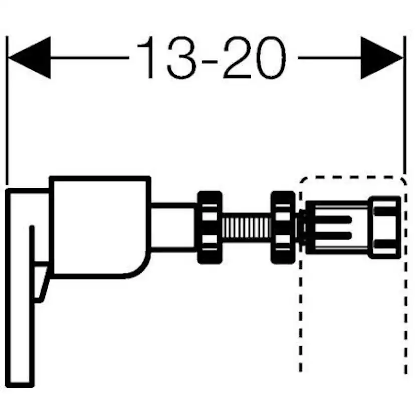 Övre Väggbeslag Geberit Duofix