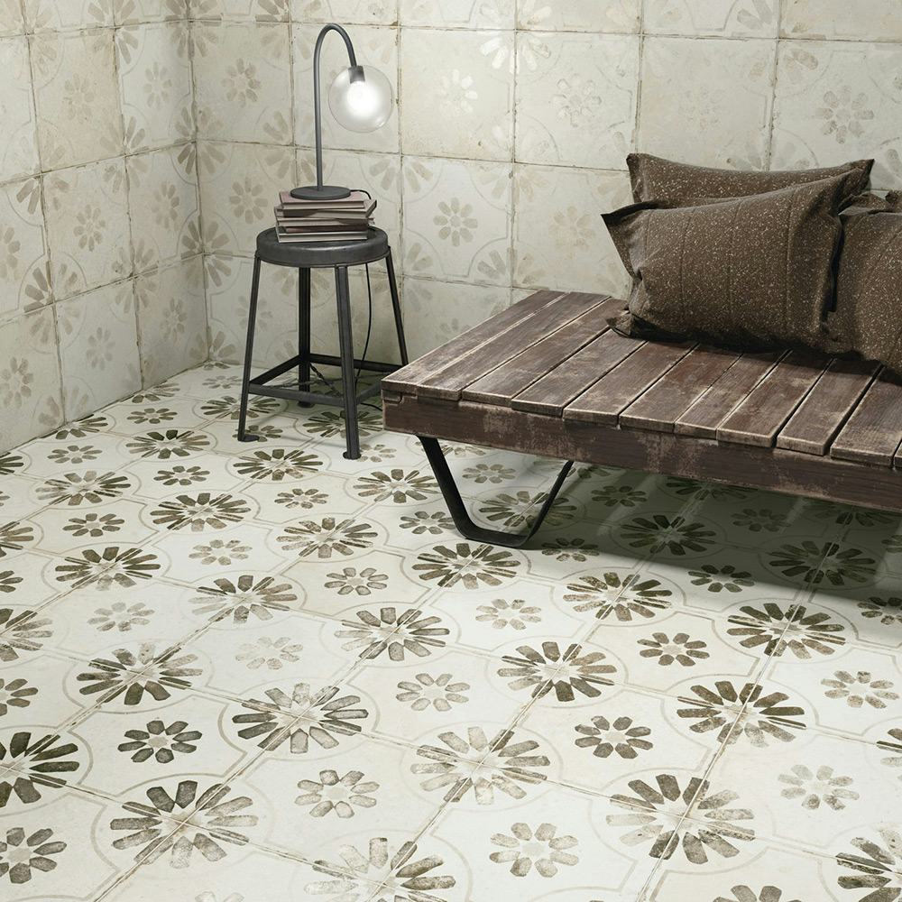 Klinker Tenfors FS Blume Black 45x45 cm