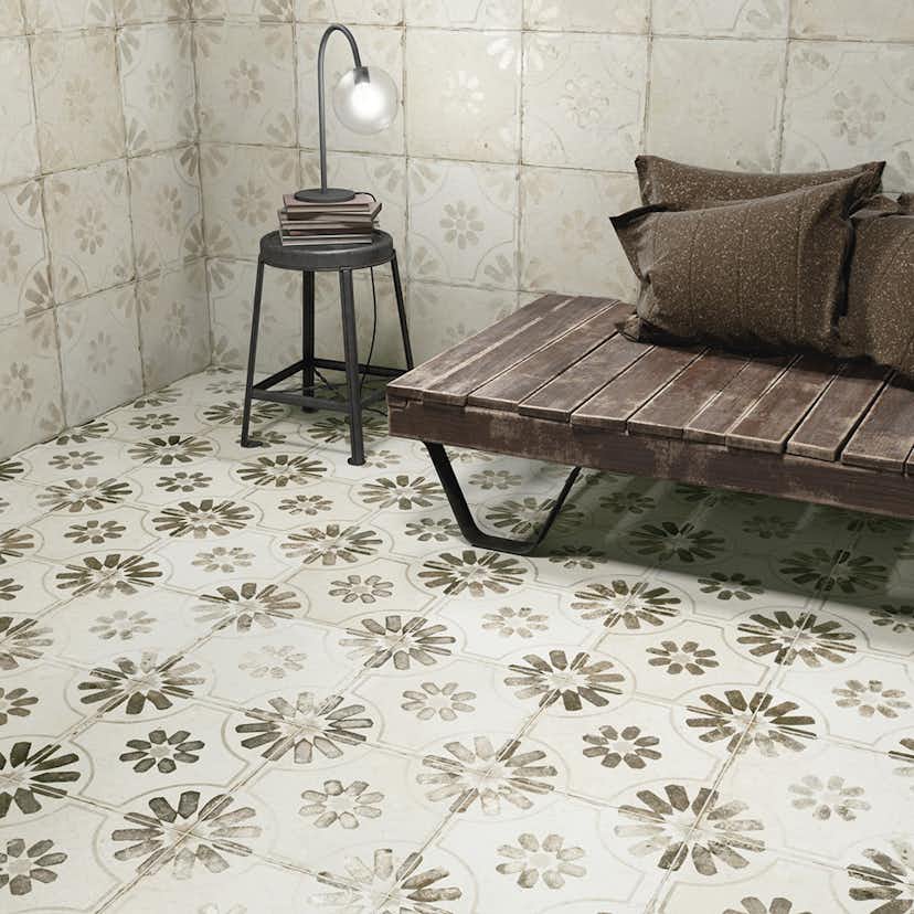 Klinker Tenfors FS Blume Black 45x45 cm