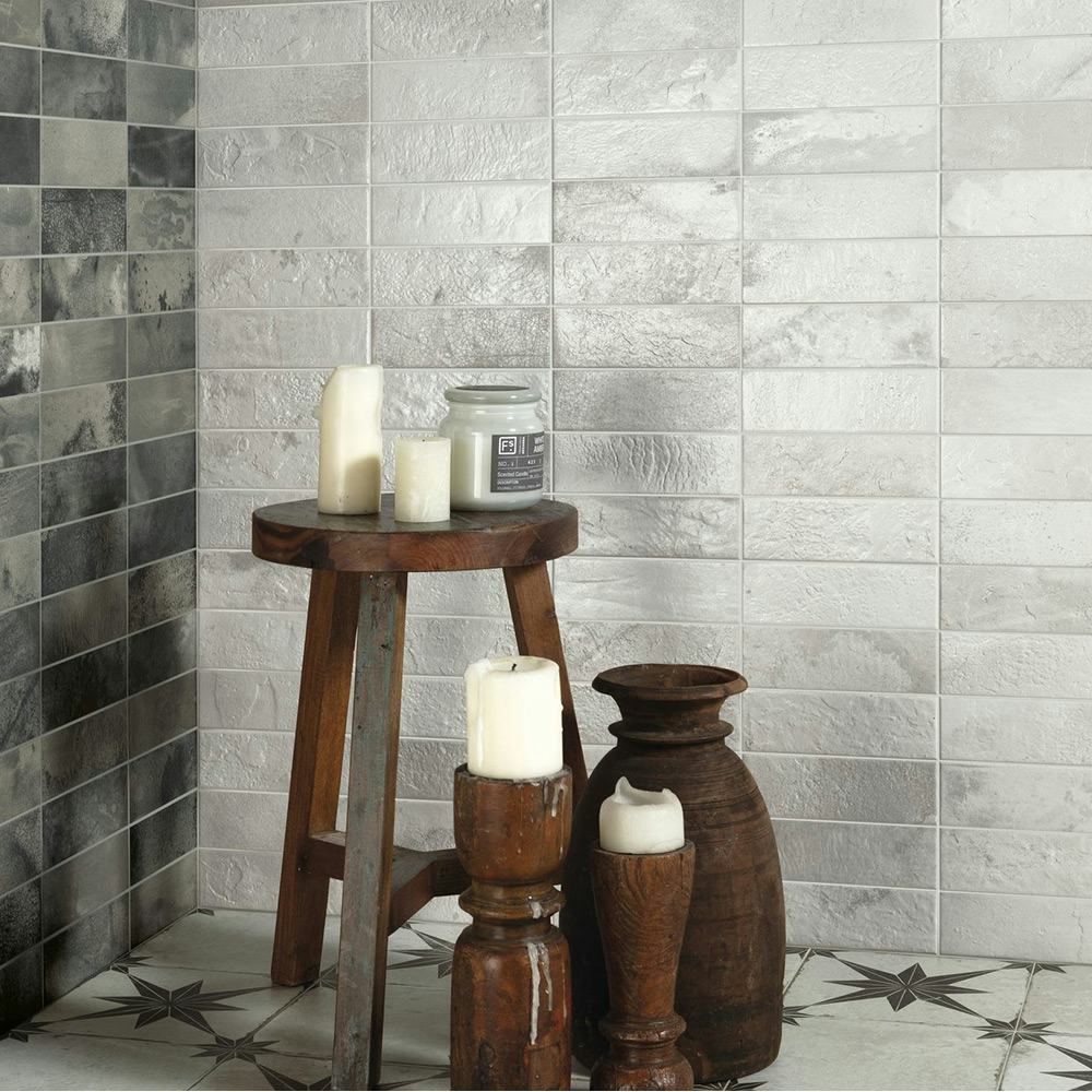 Kakel Tenfors FS Raku Silver 20x40 cm