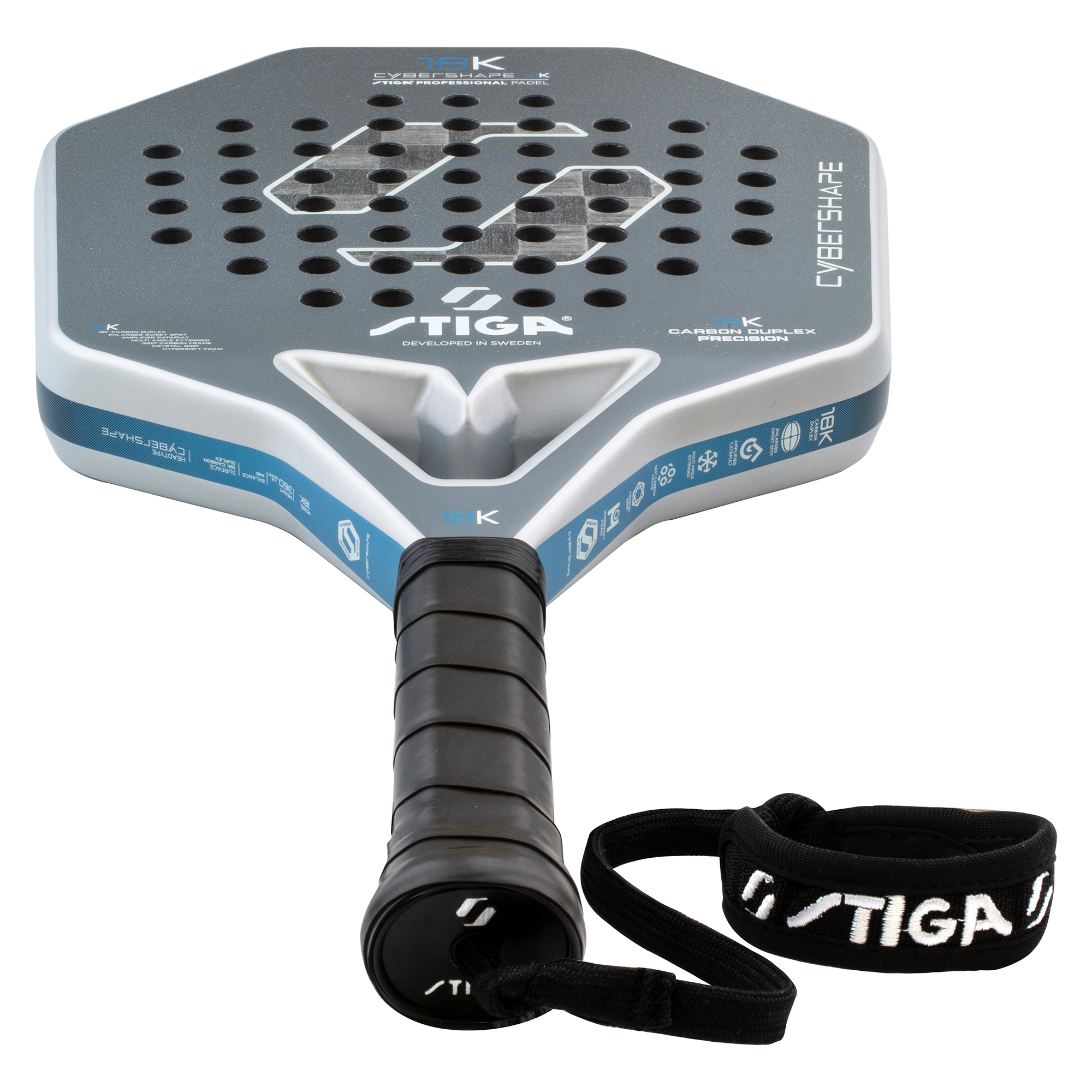 Padelracket STIGA Sports 18K 2 Cybershape