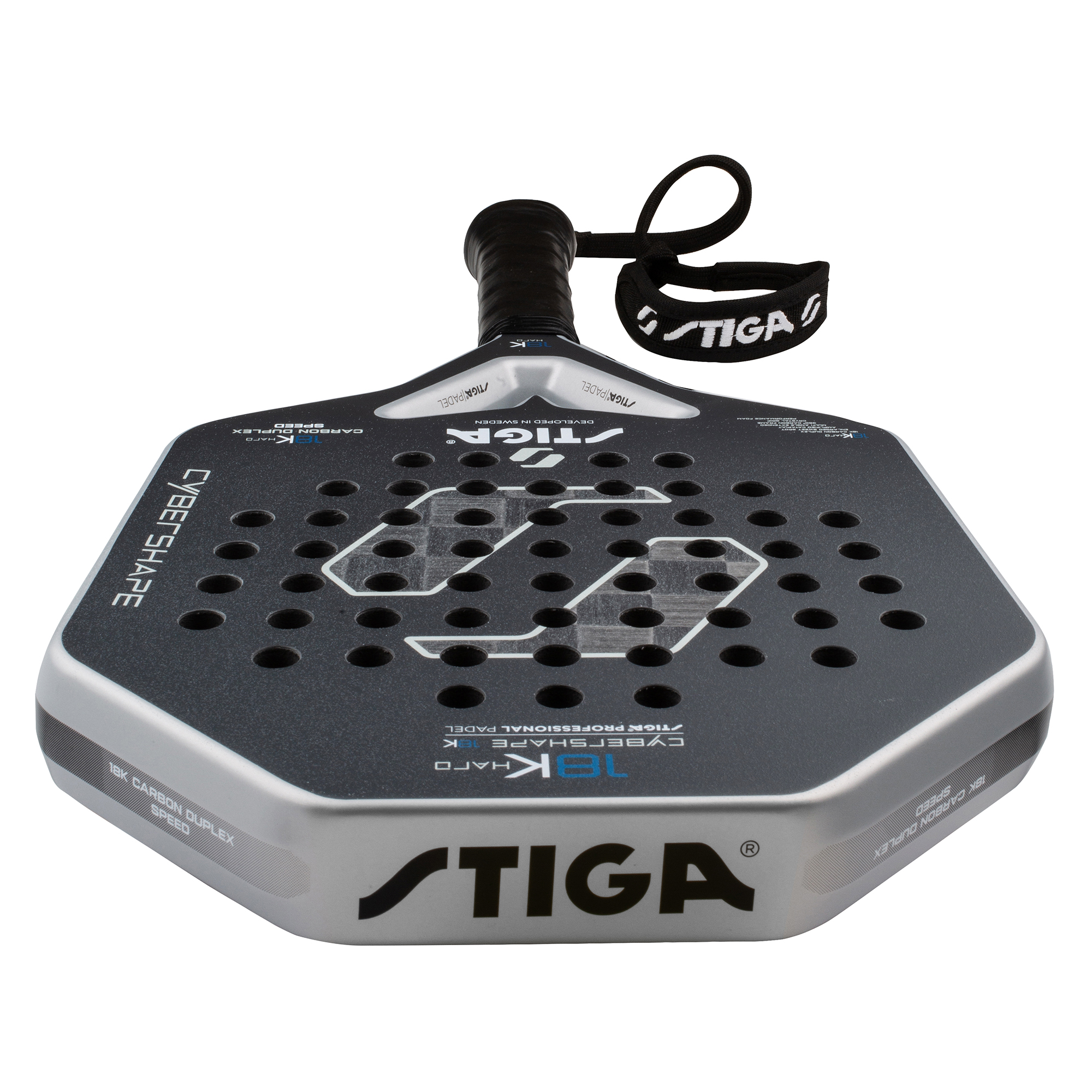 Padelracket STIGA Sports 18K Hard 2 Cybershape