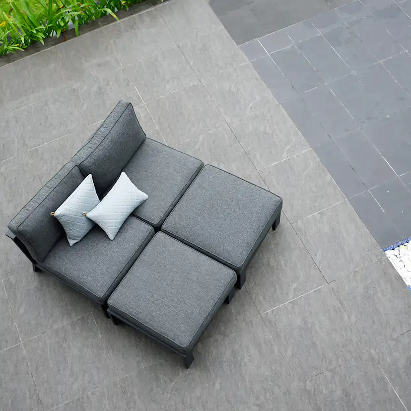 Loungefåtölj LifestyleGarden Palau med fotpall