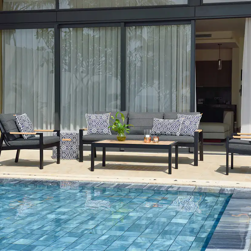 Loungeset LifestyleGarden Panama Soffgrupp med 5 Sittplatser