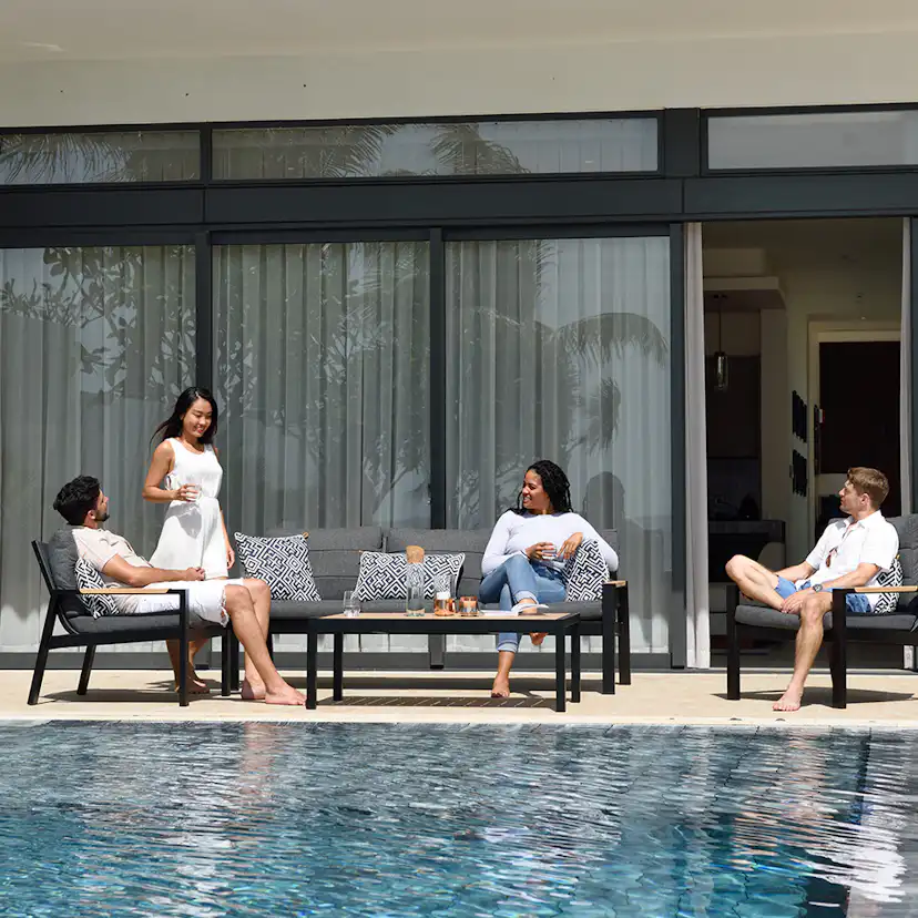 Loungeset LifestyleGarden Panama Soffgrupp med 5 Sittplatser