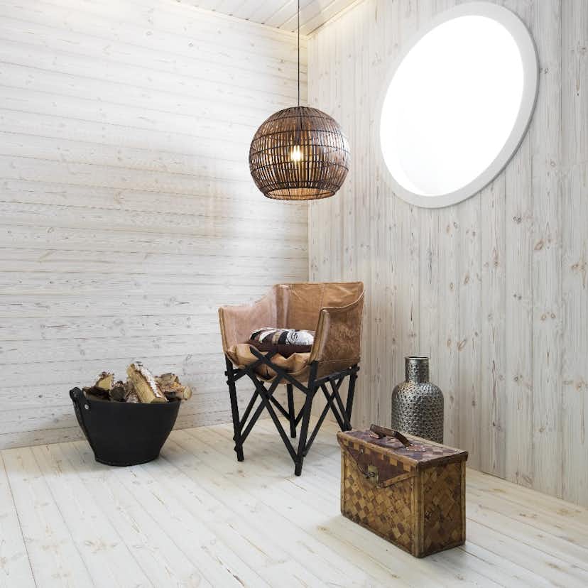 Panel Ändspont Baseco Antik Vit Slätspont