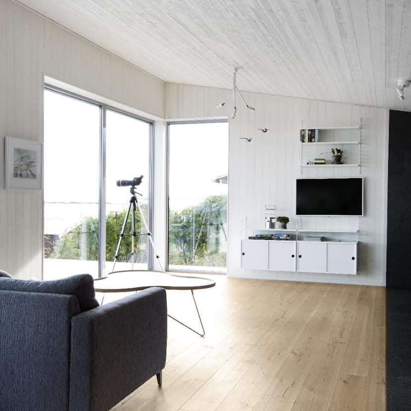 Panel Ändspont Baseco Finsågad Vit Spår