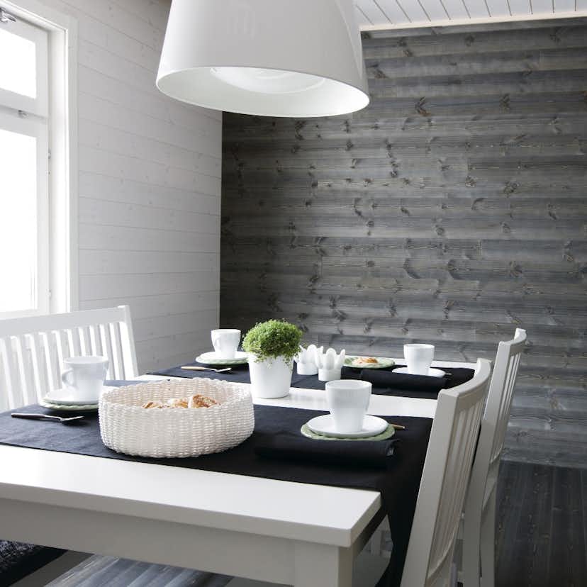 Panel Ändspont Baseco Laserad Mörkgrå V-Fas