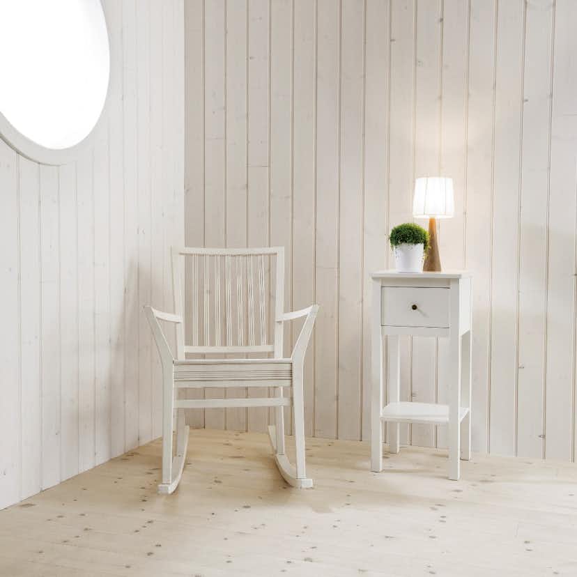 Panel Ändspont Baseco Laserad Vit Pärlspont