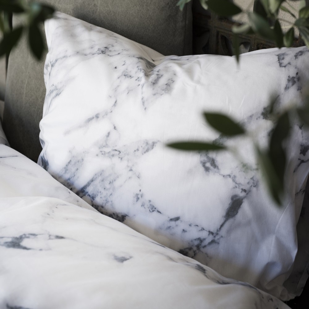 Påslakanset Borganäs of Sweden Marmor Grå