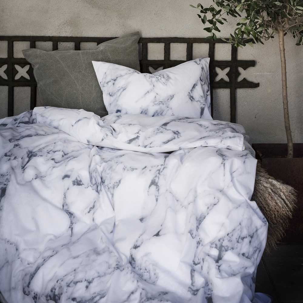 Påslakanset Borganäs of Sweden Marmor Grå