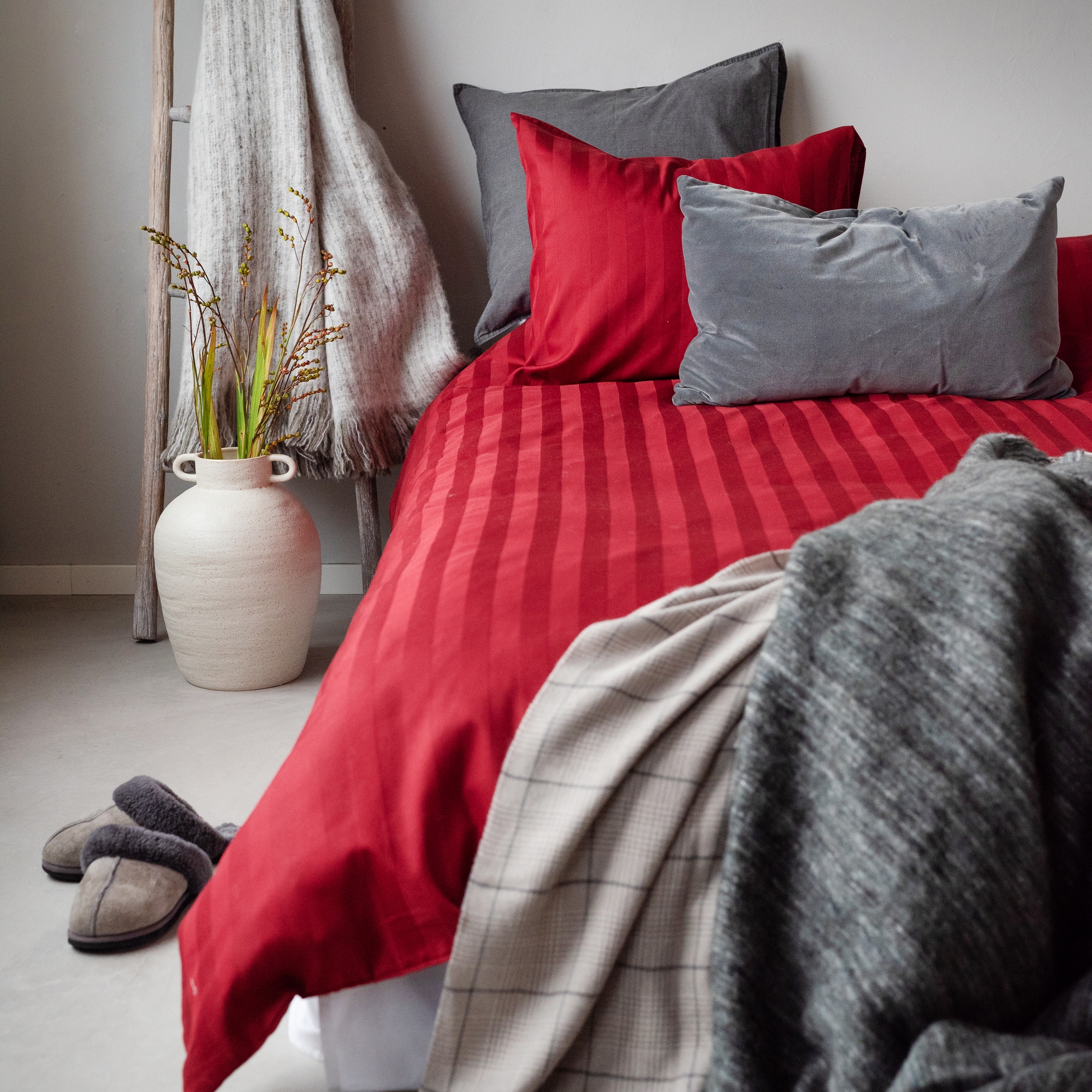 Påslakanset Borganäs of Sweden Satin Enkelsäng