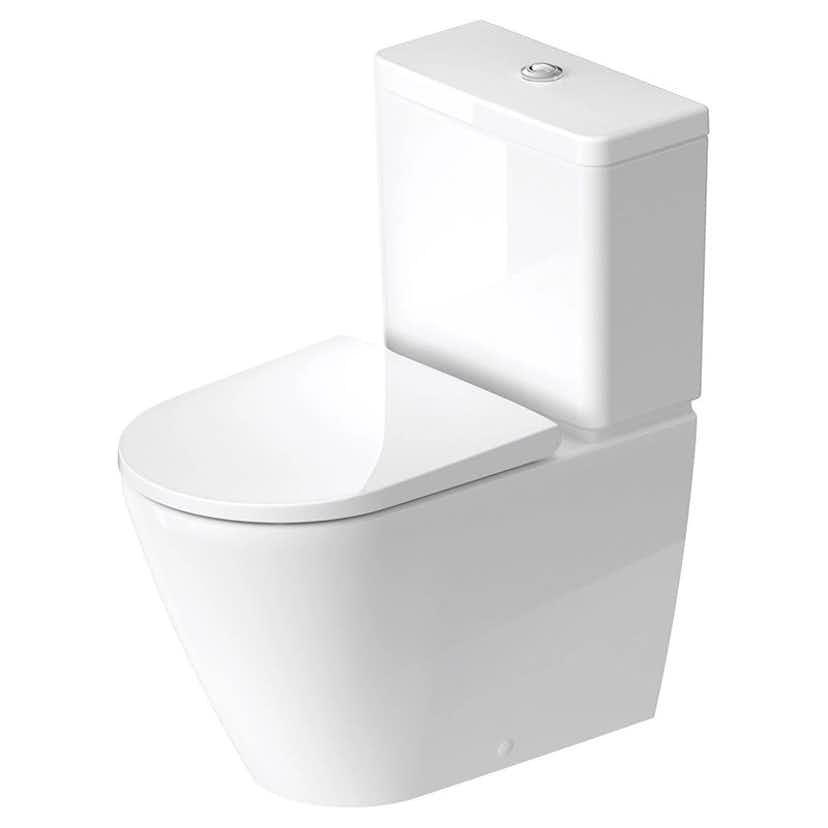 Toalettstol Duravit D-Neo 200209 Rimless med Mjukstängande Hårdsits
