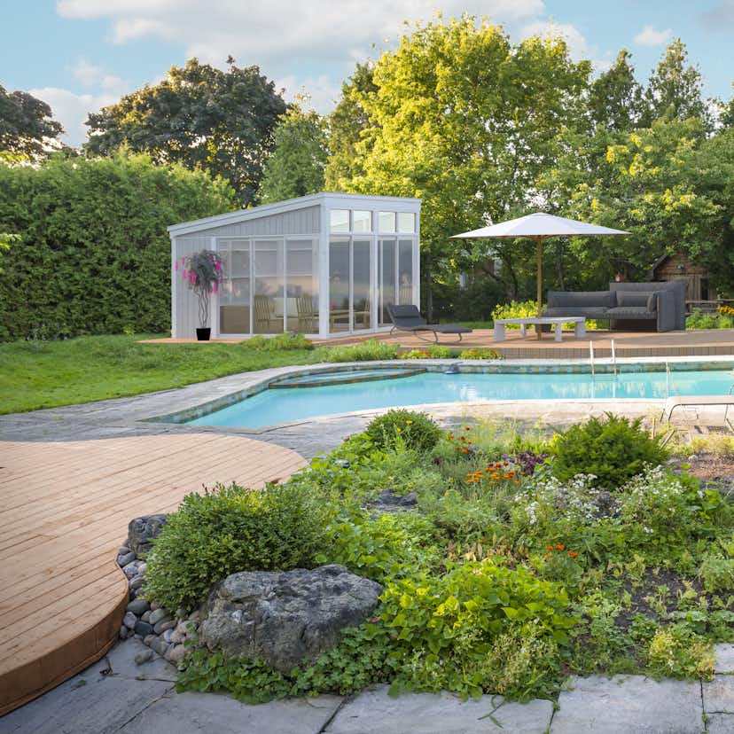 Komplett Fristående Uterum Landskap Gnistra Förlängd sommar 14,8 kvm