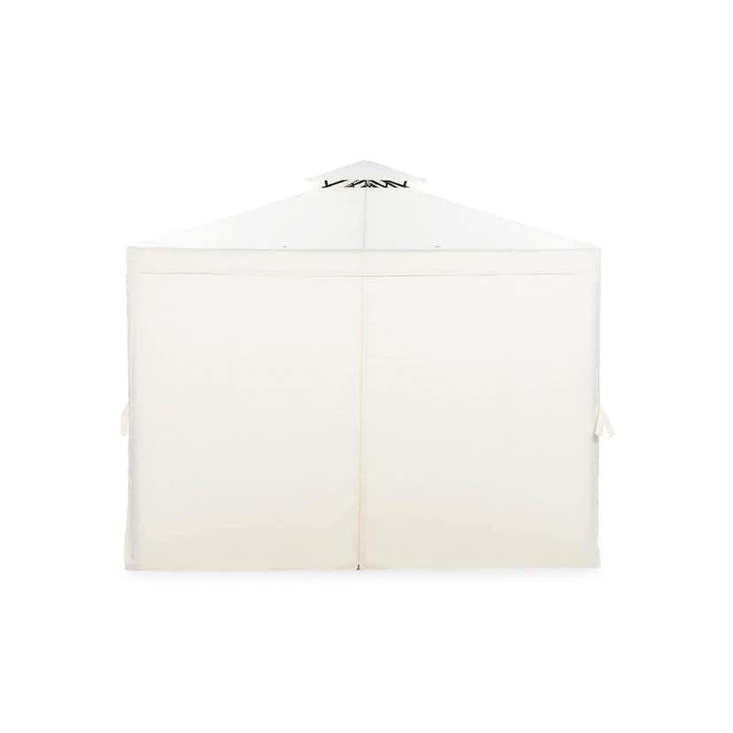 Paviljong Comfort Garden Bermuda, Trädgårdspaviljong 3x3 m, Naturvit, Stål