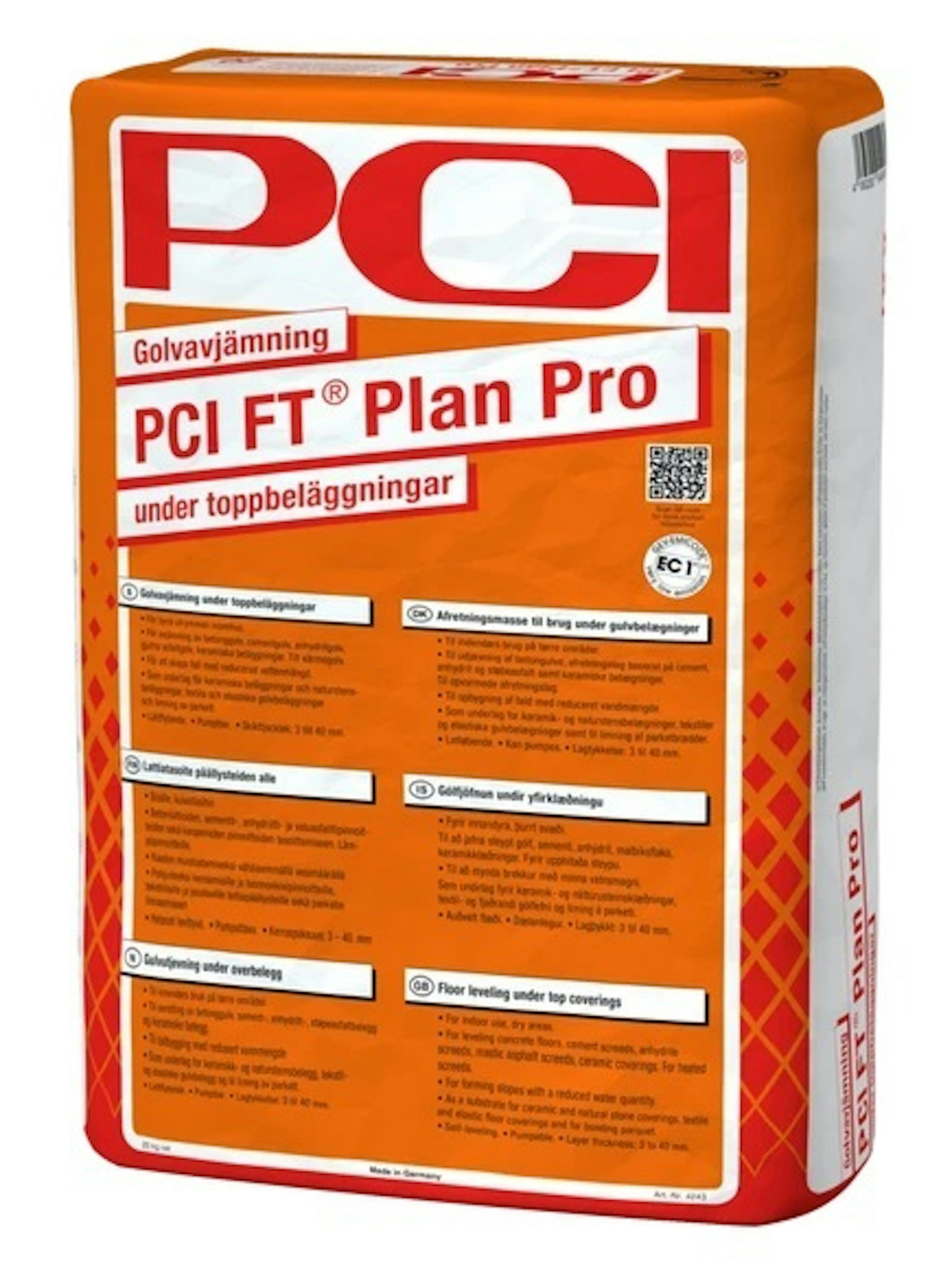 Golvspackel PCI Plan Pro FT 20 kg