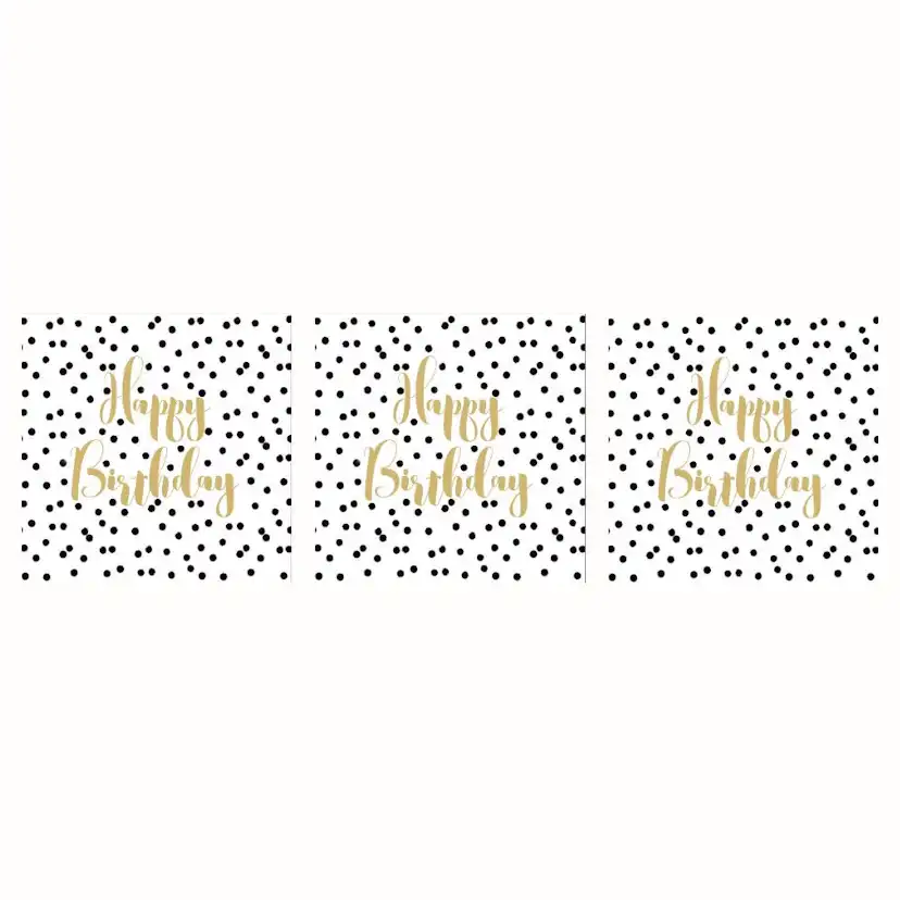 Servett Paperproducts Design Birthday Confetti 33x33 cm 3 st 20-pack