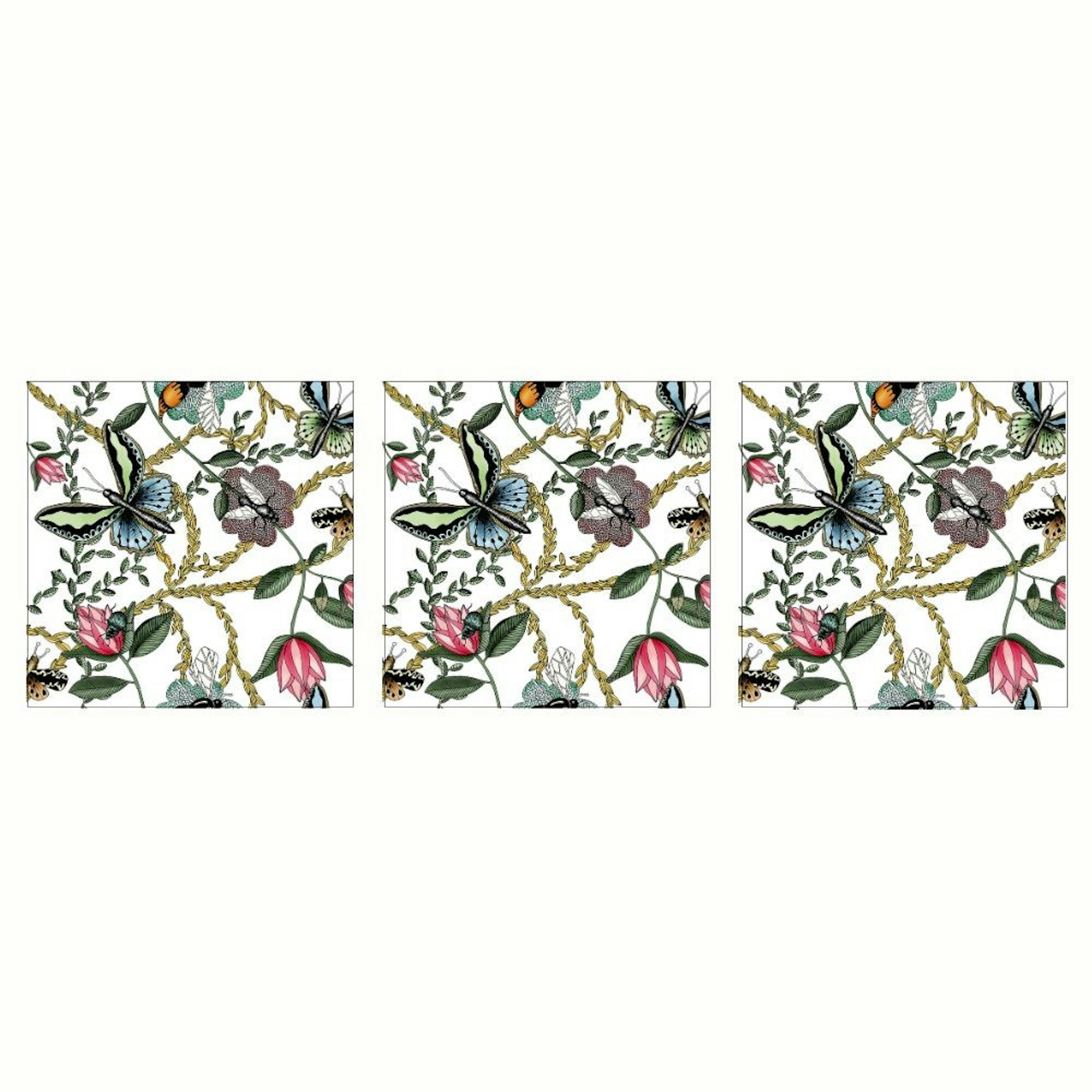 Servett Paperproducts Design Bugs & Butterflies 33x33 cm 3 st 20-pack