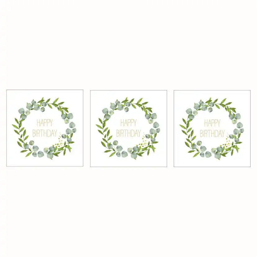 Servett Paperproducts Design Happy B´day 33x33 cm 3 st 20-pack