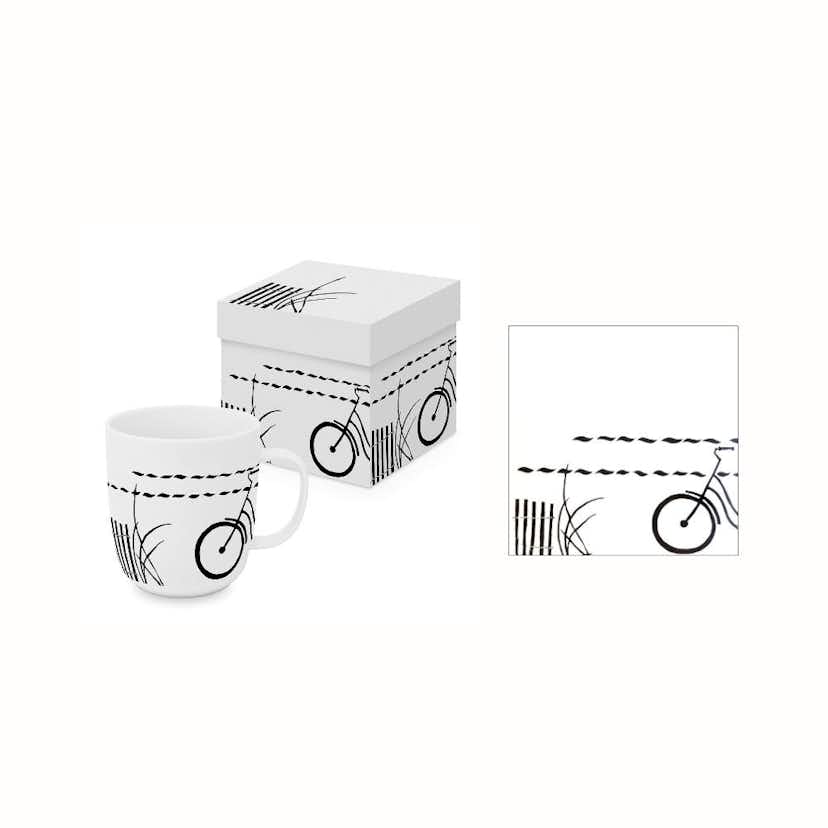 Gåvoset Paperproducts Design Atelier Atlantique Mugg 40 cl + Servett