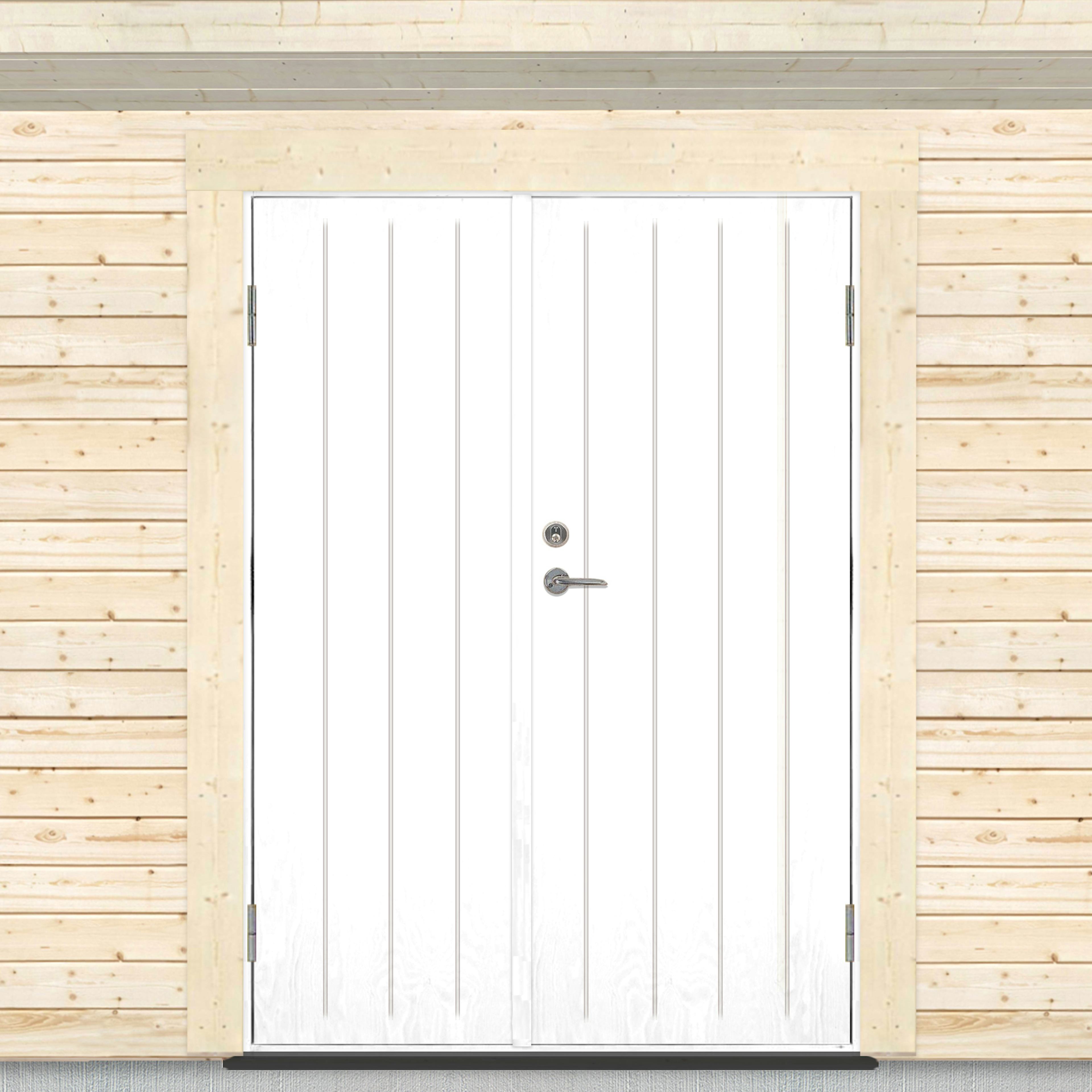 Pardörr Sveadörren Kall Grundmålad