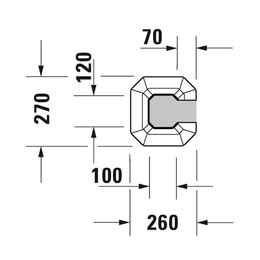 Pelare Duravit 1930 til Tvättställ 043860
