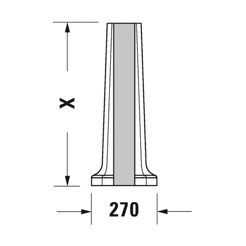 Pelare Duravit 1930 til Tvättställ 043860